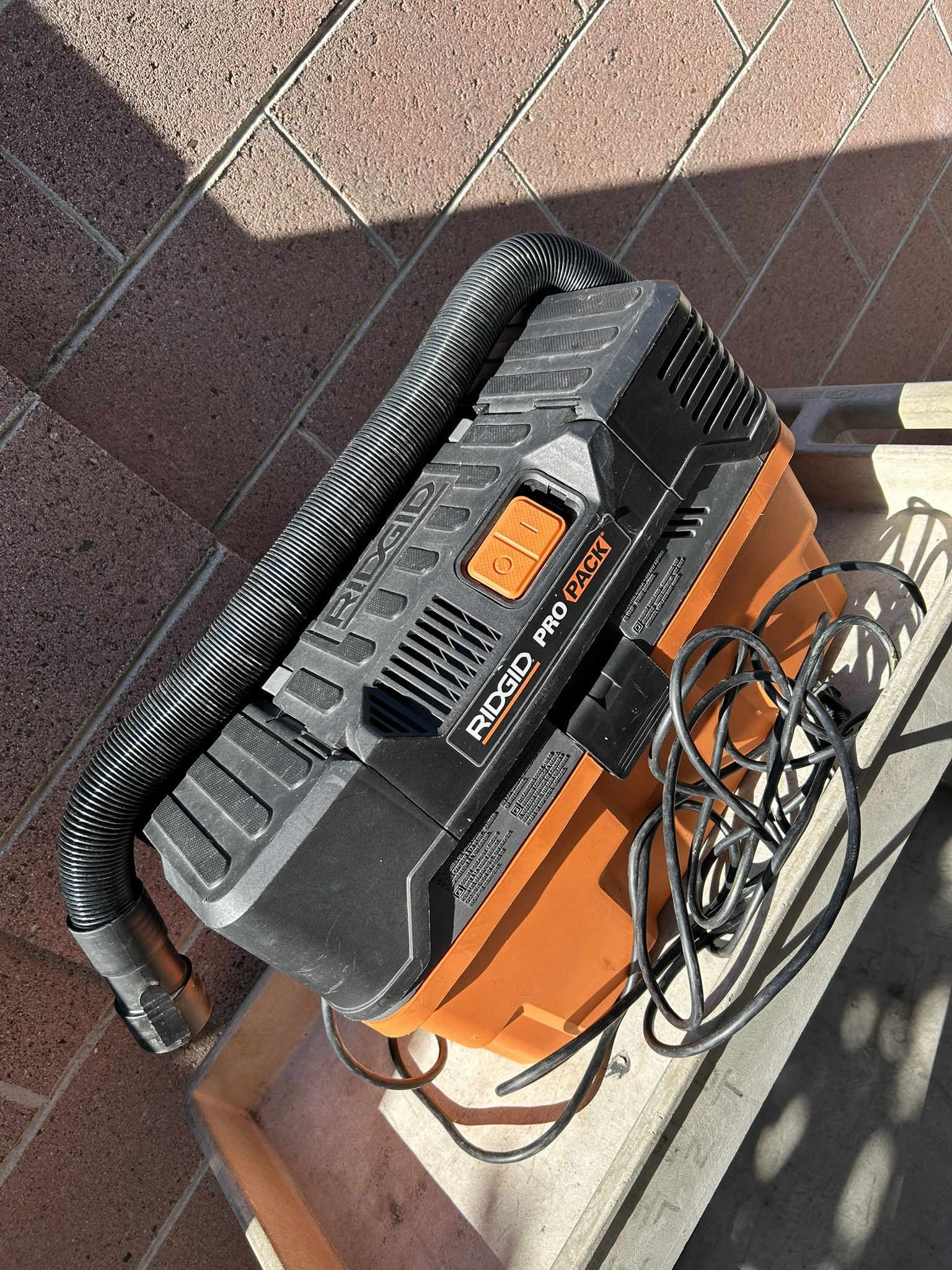 Ridgid Pro Pack Vacuum 5 Gallon