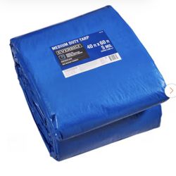 Everbilt 40 ft. x 60 ft. Blue Medium Duty Tarp