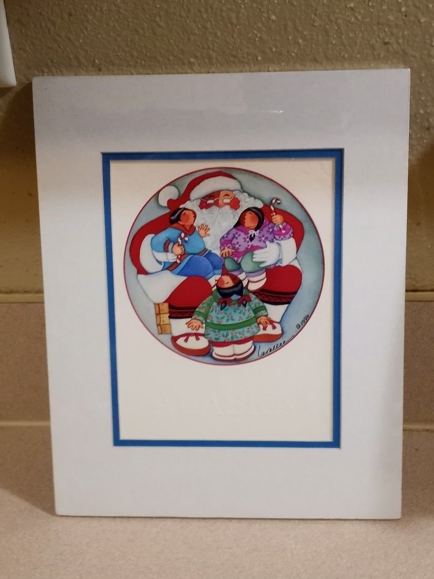 Barbara Lavallee Signed Print Sealed Mukluk Claus