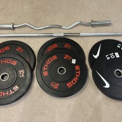 $250 For Everything Barbell, Curl Bar, Dumbbells, Weight Plates