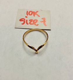 10K Solid Gold Wedding Ring Size 7