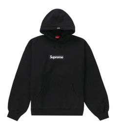 Supreme Box Logo Hooded Sweatshirt FW23 Black