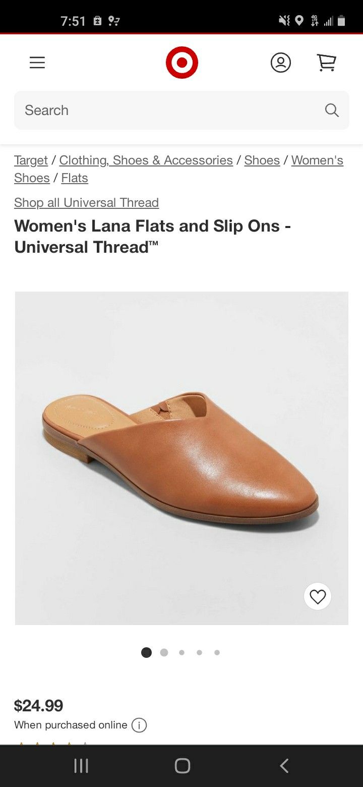 Woman's Lana Flats And Slip Ons- Universal Thread 