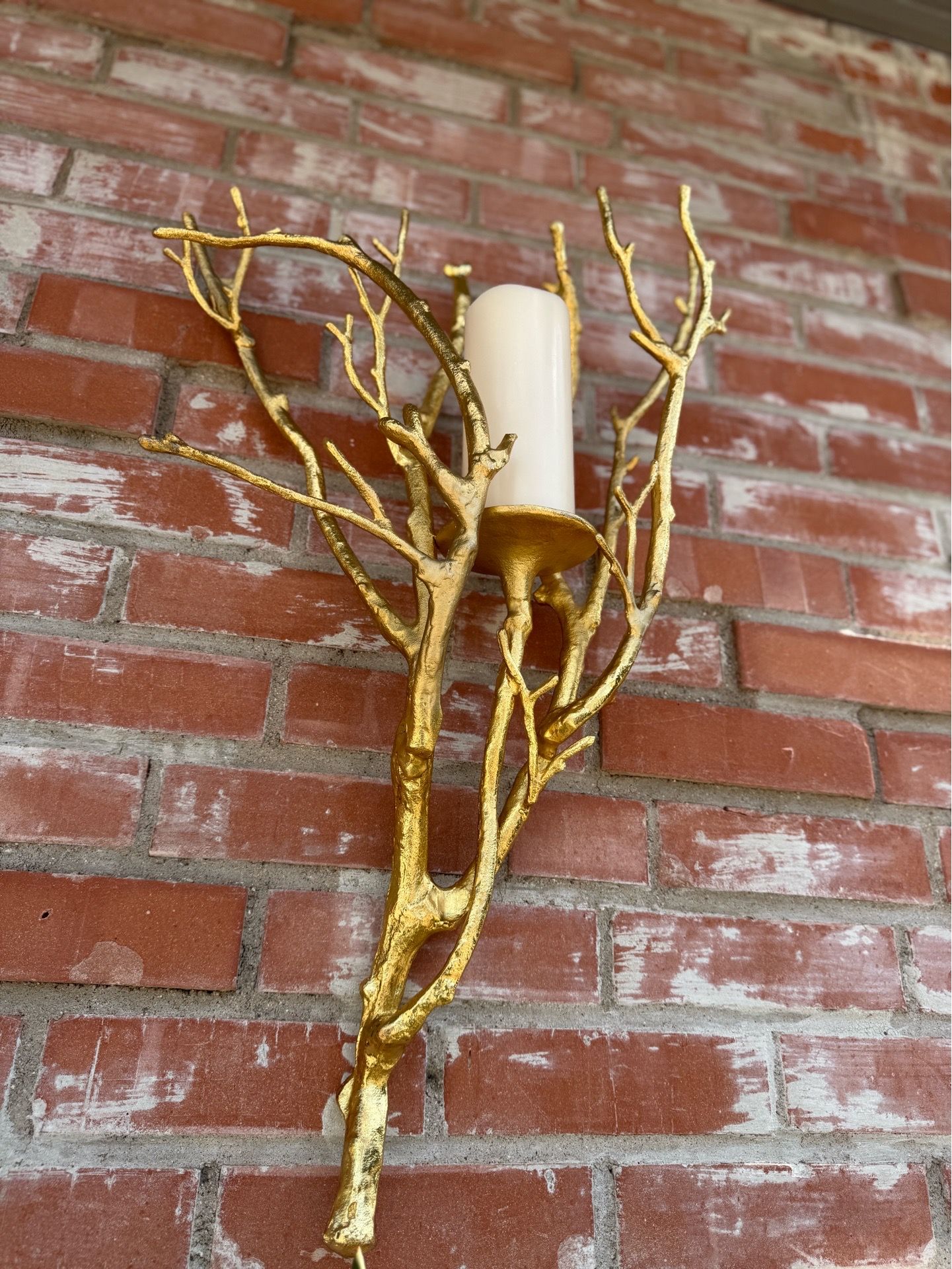 Gold Wall Candle Holder + Bowl (Z Gallerie)