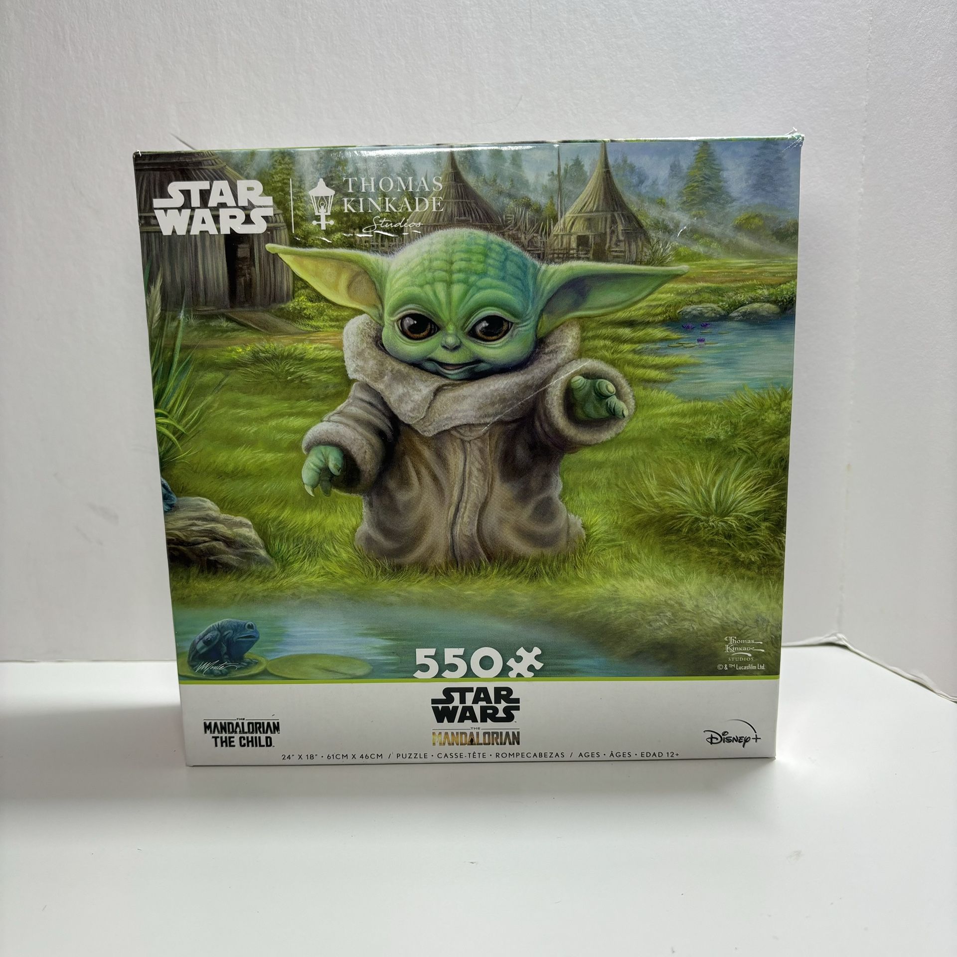 THOMAS KINKADE STUDIOS - STAR WARS MANDALORIAN - CHILD'S PLAY - 500 PIECE PUZZLE NEW 