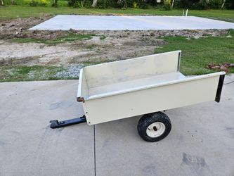 Agri 17 Cubic Foot Heavy Duty 1200lb Capacity Steel Tilt Bed Garden/Dump Cart Trailer *Pick-up in Great Bridge*