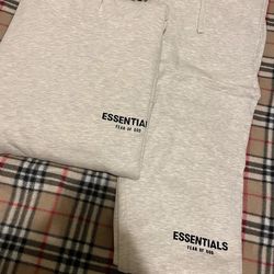 Light oat meal sweat suit size M