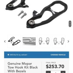 OEM front tow hooks off 2019 RAM Rebel