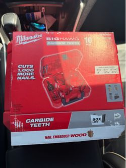 Milwaukee big hash carb ride teeth whole saws