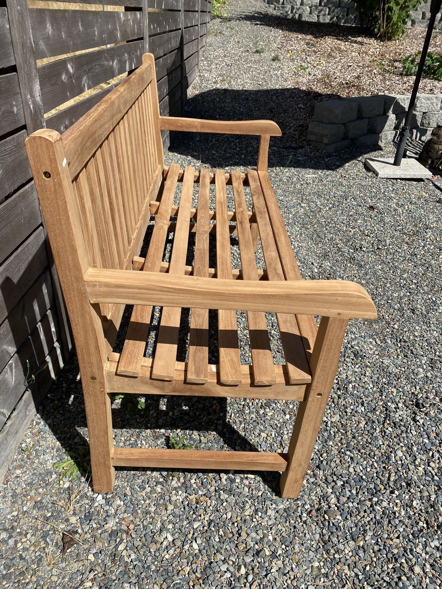 Teak Patio Garden Bench (new)