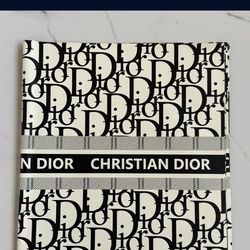 Black “Christian Dior” Floral Paper
