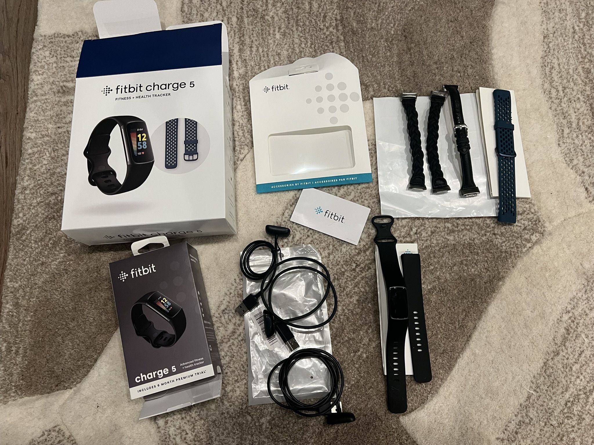 Fitbit charge 5 Fitness+Health Tracker Plus Extra Accessories