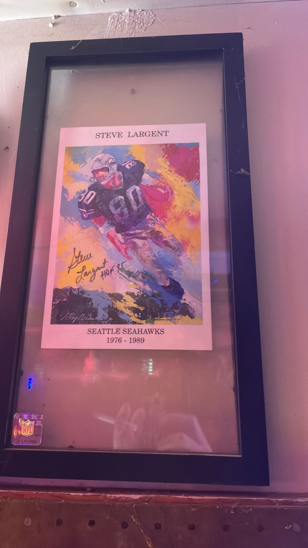 Seattle Seahawks Signed Steve Largent Picture