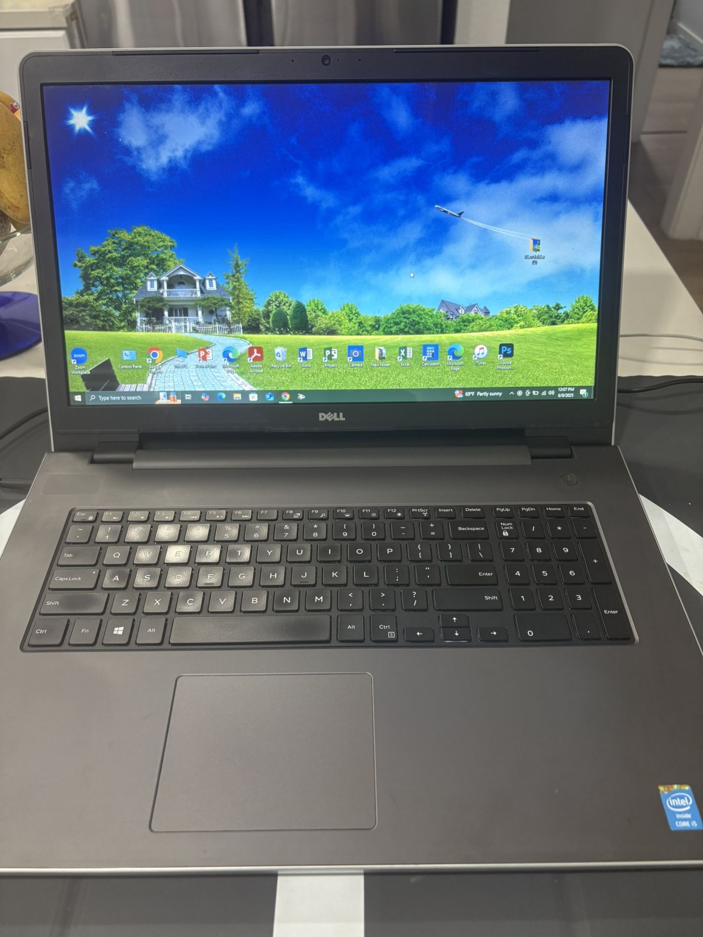i5…i5…i5…i5. DELL INSPIRON model # 5758 LAPTOP   WINDOWS 10 Professional  ……… FULLY LOADED with MICROSOFT  and PHOTOSHOP … installed and activated. (Y