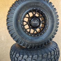 UTV Tires And Wheels Polaris SxS Matte Black 30x10-14