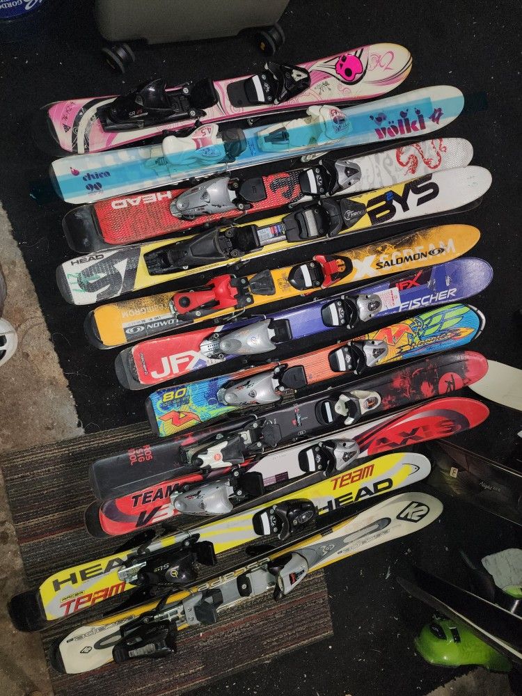 Kids Skis More Then Listed In Pic Bigger Sizes Too