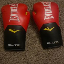 Punching Bag With Boxing Gloves ( read description 