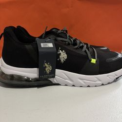 U.S. Polo Assn. Tread Men's Running Shoes In Black. Size 12. 