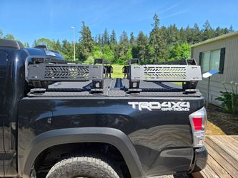 Diamondback heavy duty truck bed cover and Uptop Bed Rack 5ft 3rd gen toyota tacoma