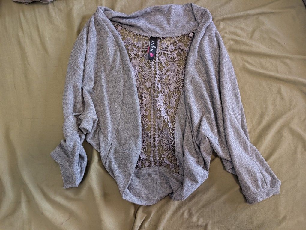Youngin Crop Jacket w/ Lacing On The Back