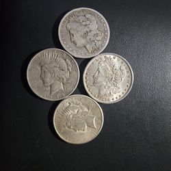 Silver Morgan Peace And Standing  Mint Error Coins