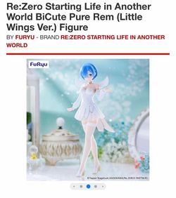 Re:Zero Starting Life in Another World BiCute Pure Rem (Little Wings Ver.) Figure