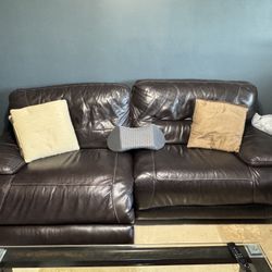 Power Leather Couch 