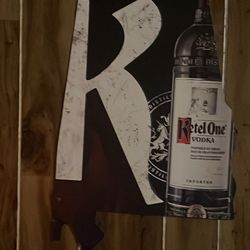 Metal Vodka Sign