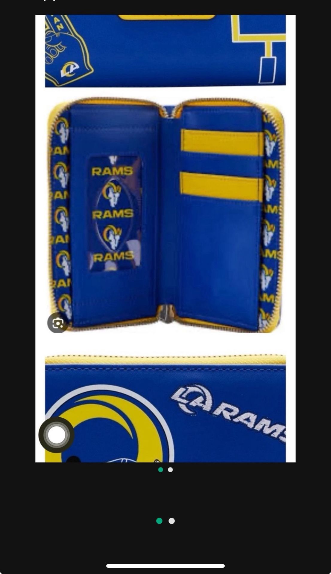 Loungefly La Rams Wallet NFL New $30