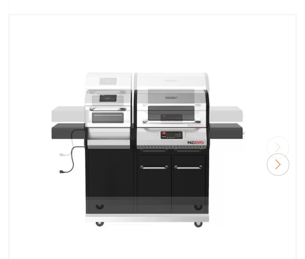 Neevo 720 Plus Propane Gas Digital Smart Grill in Black with Air Fryer Oven
