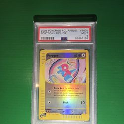Aquapolis Porygon Reverse Foil Psa 9