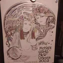 "Mardi Gras Day and Night" Prints, Signed Unframed