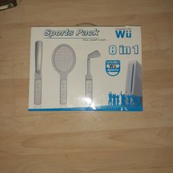 Wii TV Sports Pack - Accessories > baseball bat, tennis racket, golf club