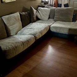 Free L Shape Sectional And Spinning Chair 
