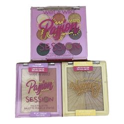Wet n Wild Lot Eyeshadow Palette & 2 Highlighter Blush Duo Limited Edition New Sealed