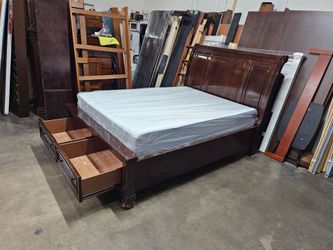 Queen bed and mattress