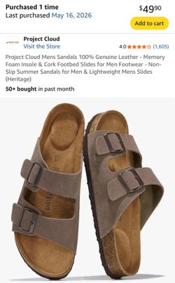Men’s leather sandals size https://offerup.com/redirect/?o=OS5OZXc= in box.