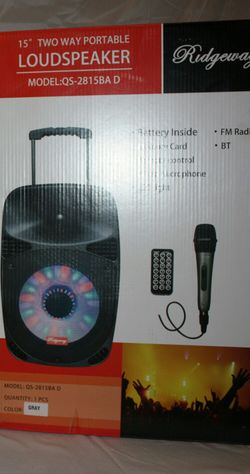 📢Bluetooth speaker sd card slot usb flash drive fm radio microphone included for karaoke🎶