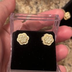 10k Diamond Earrings 