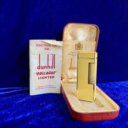 Vintage Yellow Lacquer Dunhill Lighter Super Mint Condition Works 1 Year Warranty 