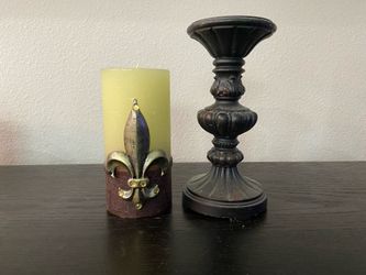 Candle with stand