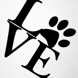 Love Your Dog Vinyl Sticker Decal 