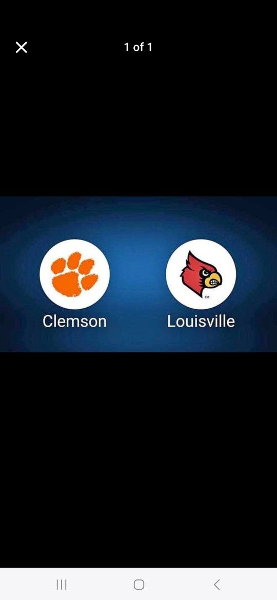 CLEMSON Louisville Football Game TIX Tonight Family Emergency