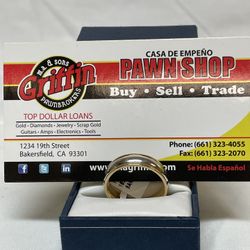 Men’s 18KYG / Platinum Wedding Band 