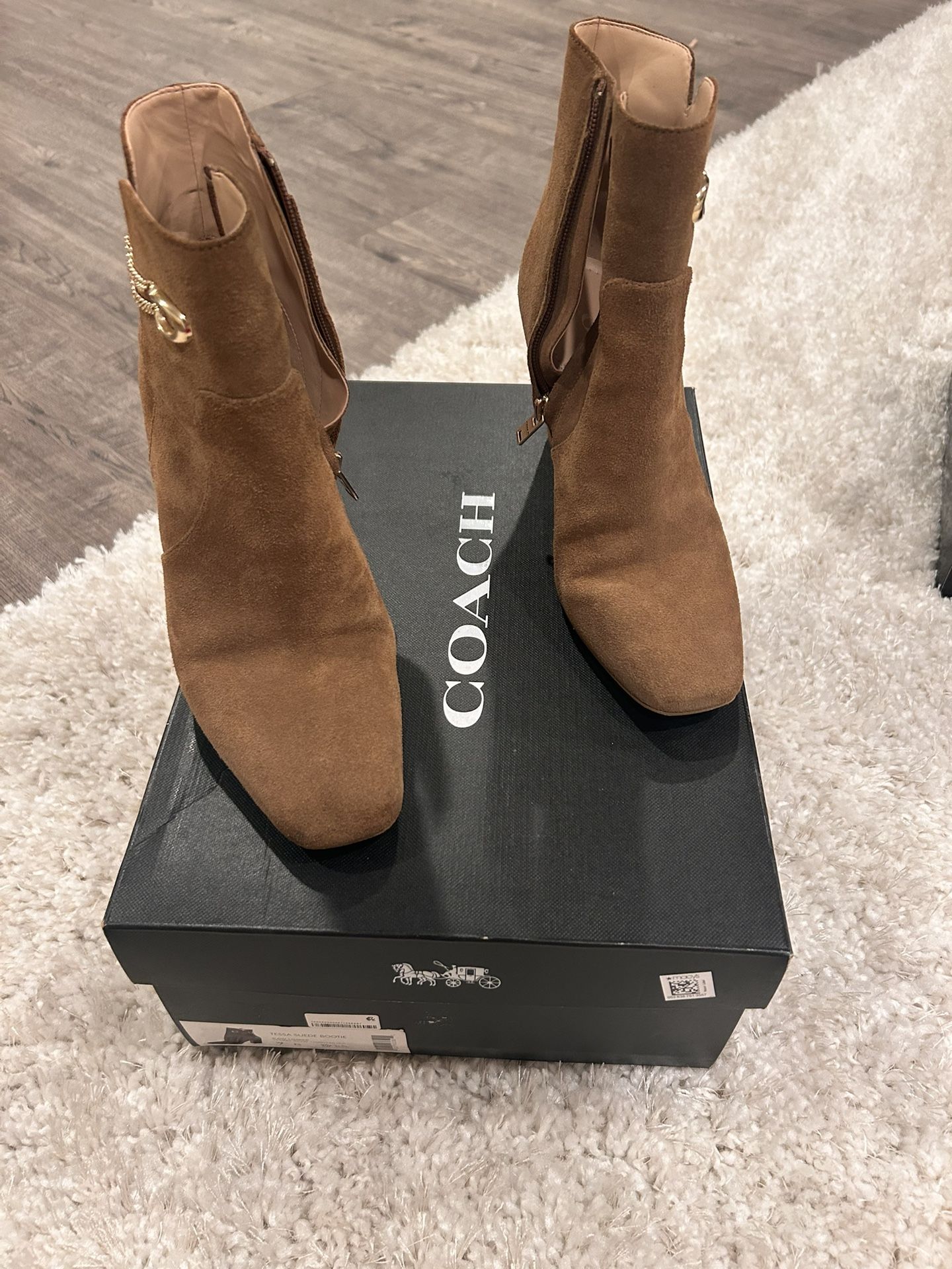 COACH Suede Booties Size 7