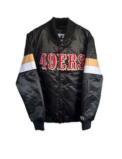Starter San Francisco 49ers Satin Bomber Jacket