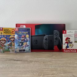 Nintendo Switch GREY CON JOY With Games