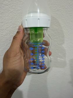 Glass Baby Bottle with Anti-Colic Insert -5