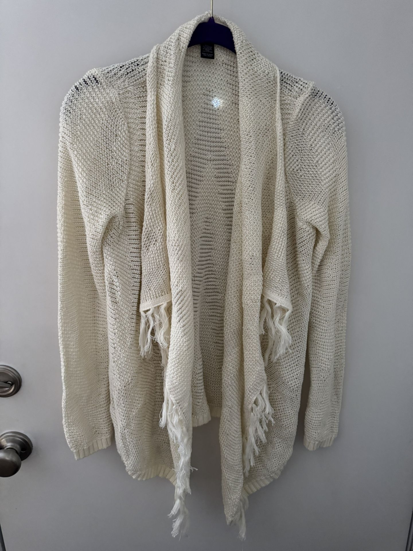 New Sweater Cream With Gold Shimmer  Size L