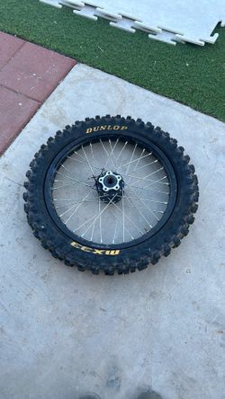 Rear Dunlop wheel